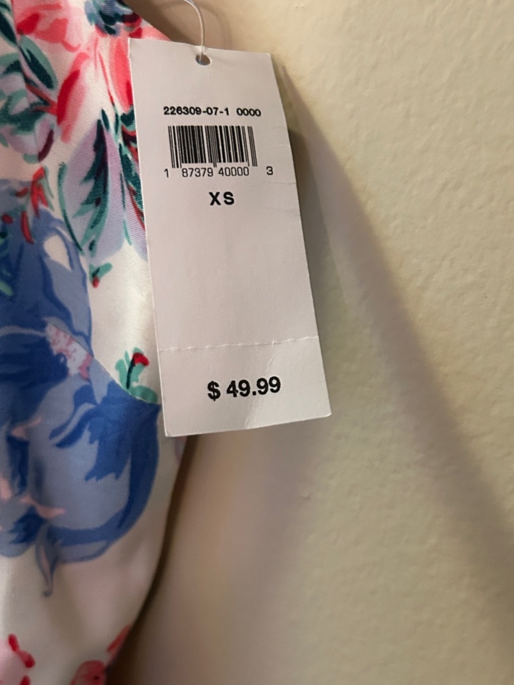 Gap Floral Mini Dress XS NWT Spaghetti Strap Fit & Flare Summer Cottagecore Pink - Picture 4 of 4